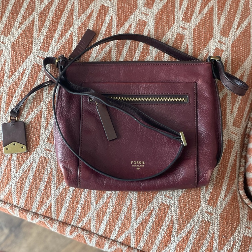 Fossil crossbody leather bag
